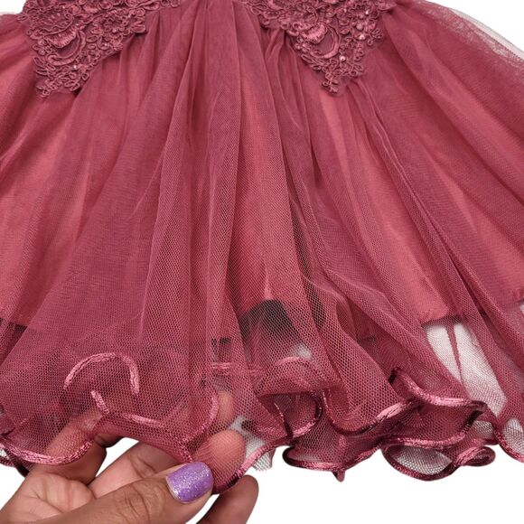 Beautees Girls Dress for Little Princess Fit Flare White/Pink Size 3T Pre-Own - Picture 6 of 12